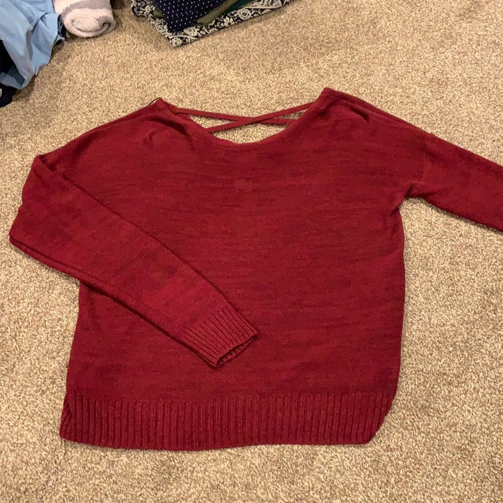 Red Long Sleeve Sweater